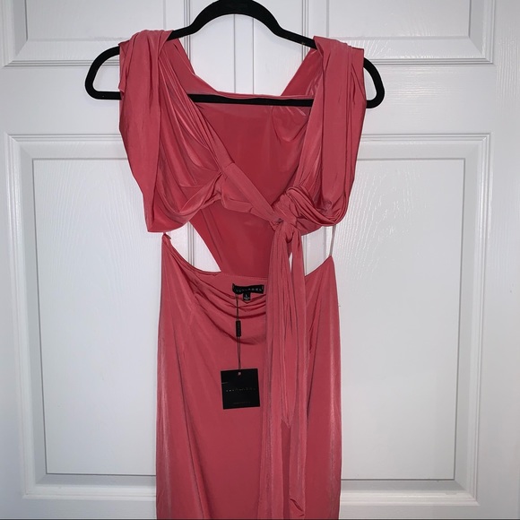 NWT JLUXLABEL Coral Love Letter Multi-Wrap Dress - Picture 9 of 12